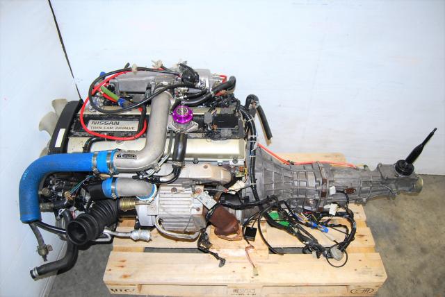 Used Skyline R32 GTS RB20DET Engine For Sale, JDM ECR32 Motor Package with Manual Transmission and Aftermarket Parts