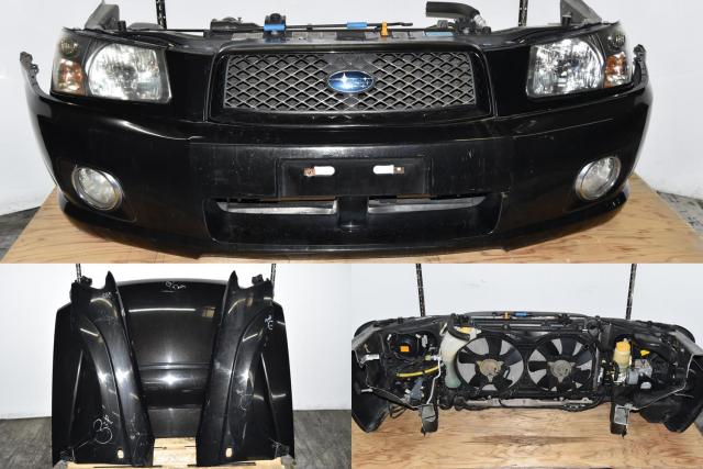 JDM Forester 2003-2005 SG5 XT Autobody Nose Cut Conversion with Headlights, Hood, Sideskirts & Rear Bumper Cover