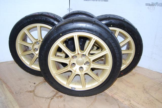 JDM Subaru Version 9 5x114 Wheels - Potenza Brand Tires (235 /45 R17)