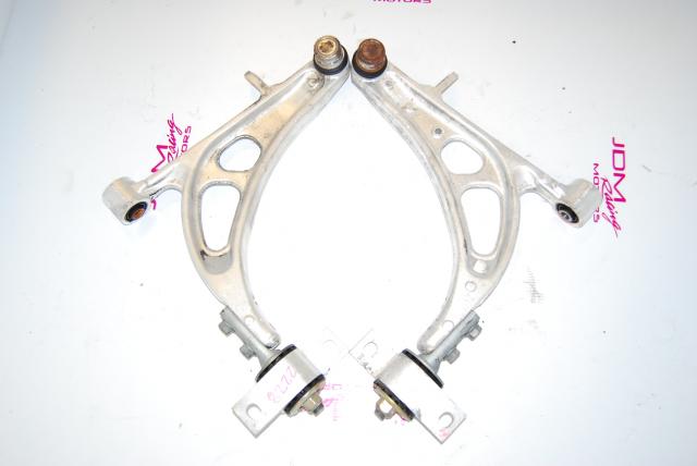 Aluminum Impreza GC8 Front Lower Control Arms with Adapter Cones, Bushings and Ball Joints