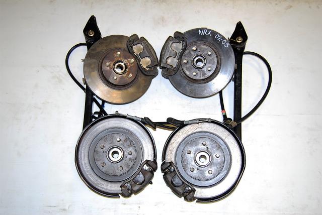 Used Imrpeza WRX 2002-2005 5x100 Complete Brake Kit with Uncut Cables