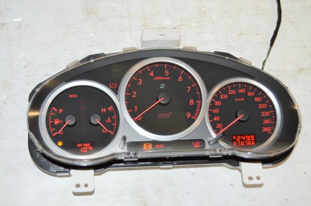 JDM Version 9 STi 04-07 DCCD Speedometer Cluster with Opening Ceremony & Manual Shift Light