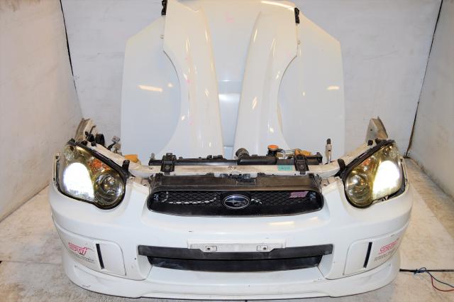 JDM Version 8 STi 2004-2005 Front End Conversion with Fenders, Hood, Front Bumper with Lip & Radiator For Sale