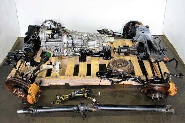 Used Subaru STi Version 7 02-07 JDM TY856WB1CA Front LSD Manual Transmission For Sale with Rear 3.9 Differential, Axles, Driveshaft & Subframes