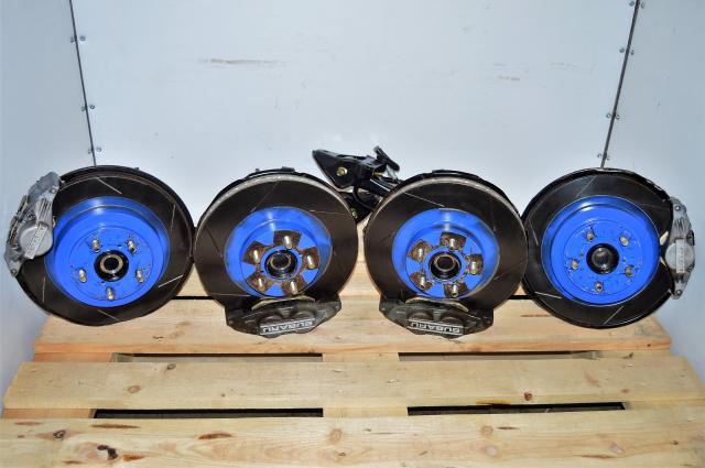 Used Impreza 2002-2007 WRX 5x100 4/2Pot Brake Package With Aftermarket Rotors