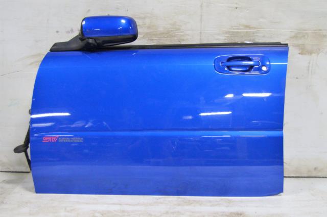 used jdm subaru sti GD doors wrx impreza 2002 2007 wrb world rally blue front & rear , doors cards, power folding mirrors , windows , sedan