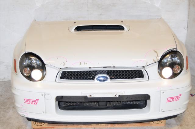 JDM Version 7 Bugeye 02-03 STi Prodrive GDB GDA Front End Conversion, Fenders with Side Markers, Headlights, Foglight Covers & Hood For Sale