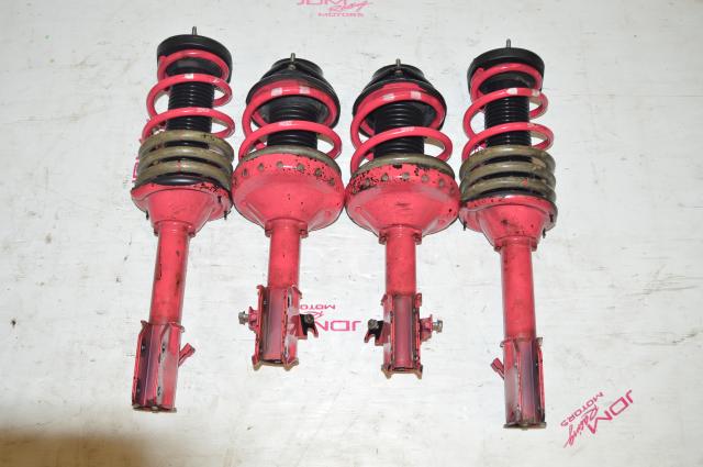 JDM S204 Pink STI adjustable supensions With Pink Springs 5x114.3 For Sale