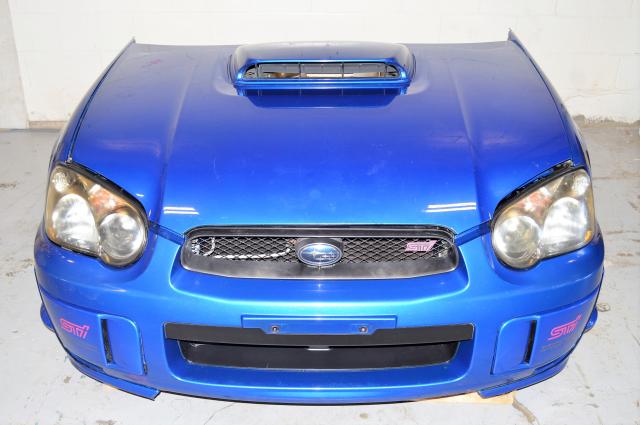 JDM Subaru WRX STi 2004-2005 Version 8 Blob Eye Automotive Front End Conversion Nose Cut For Sale WRB Sedan