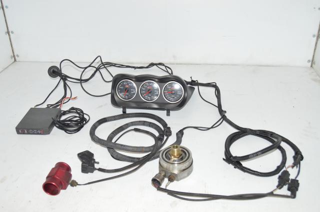 JDM Defi Genome Gauges Set with Pod and controller (oil temp, oil pressure, coolant temp and boost)