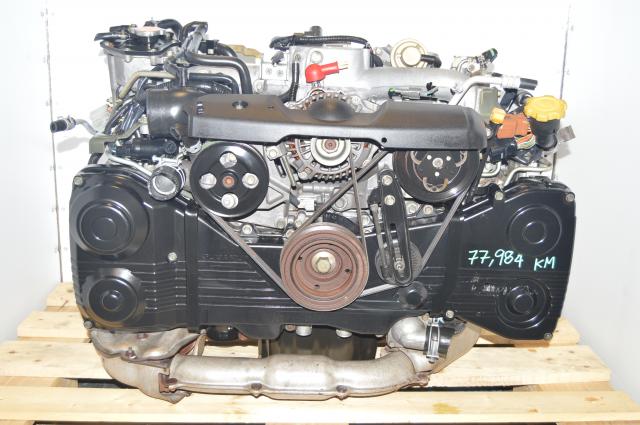 Used JDM 2.0L DOHC TD04 Turbo EJ205 WRX 2002-2005 AVCS Engine Package for Sale  (Direct fit in 2002-2005 WRX models)