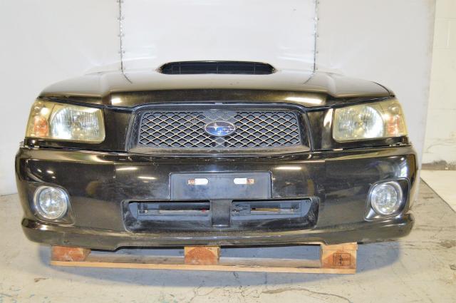 Subaru Forester SG5 Cross Sport Complete Front End Conversion, SG White w/ HID Headlights, SG fenders, Hood with scoop