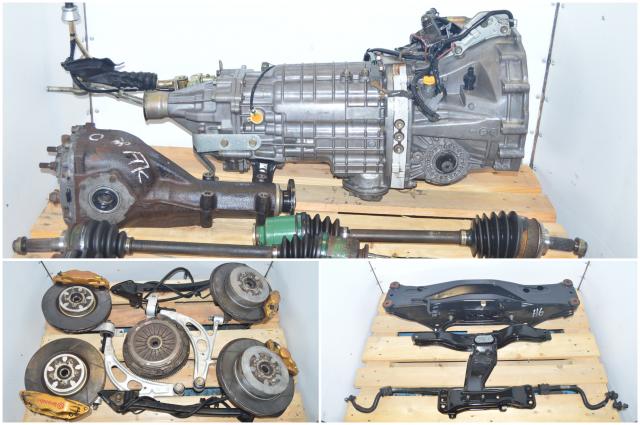JDM Subaru Version 8 6 speed DCCD TY856WB3KA 5x100 Bolt Pattern Transmission swap with Brembo Calipers & Rear 3.9 R180 Rear Diff.