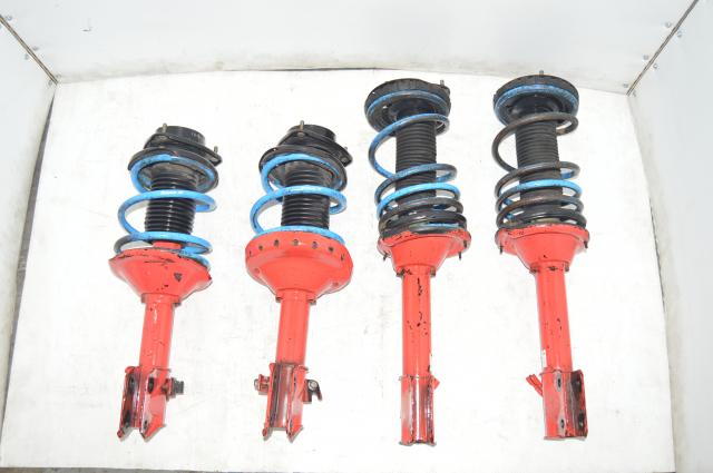 Subaru WRX STI Red JDM 5x100 Suspension with Prova Springs for Sale for GD 2002-2007
