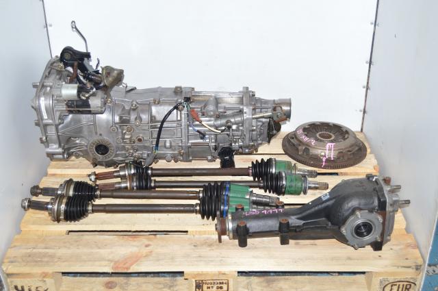 JDM 2002-2005 WRX 5-Speed Manual Transmission swap with flywheel, pressure plate, 4 axles & Rear 4.444 LSD Differential