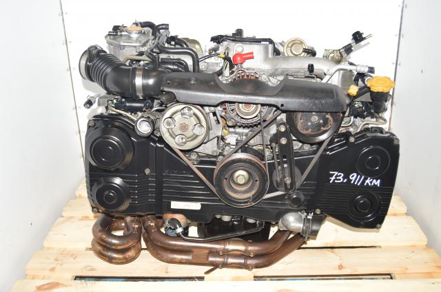 Subaru WRX TD04 Turbo 2002-2005 JDM AVCS Engine Swap with Aftermarket Headers & TD04