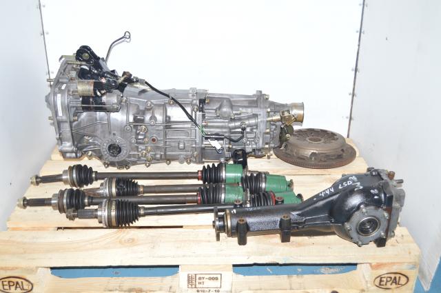 JDM Subaru 5-Speed WRX 2002-2005 Transmission Package with 4.444 Rear LSD & 4 Corner Axles