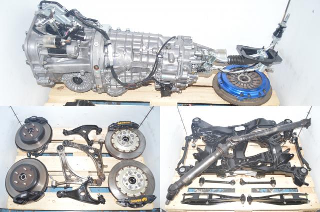 STi V10 2008-2014 6 Speed Manual GRB Gearbox w/6 pot AP Racing Big Brake Kit TY856UB1KA & R180 Torsen Rear Diff, 5x114 Hubs & Axles