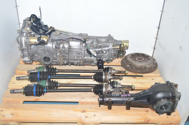 JDM WRX 2002-2005 4.444 5-Speed Manual Transmission Replacement with Axles & Rear Diff for Sale