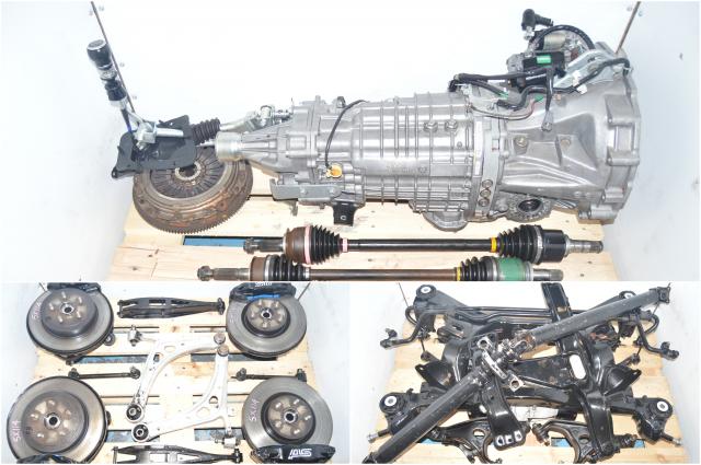JDM Subaru STi 08-14 GRB 6-Speed TY856UB1KA Manual Transmission Swap with Brembos, Rear Diff, Axles & 5x114.3 Hubs for Sale