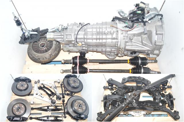 Used Subaru STi TY856UB9AA 6-Speed Transmission 2015, 2016, 2017, 2018 VA, Brembos, 5x114 Hubs, Axles & Rear R180 Differential