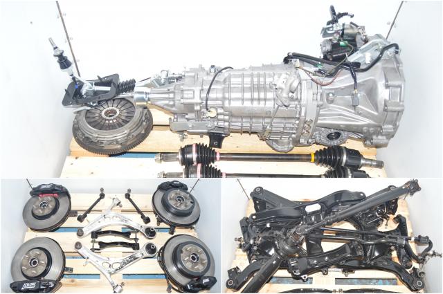 JDM TY856UB6AA Subaru STi 2015-2018 6-Speed Manual Transmission with Brembos, 5x114 Hubs, Driveshaft, Axles & Clutch Assembly