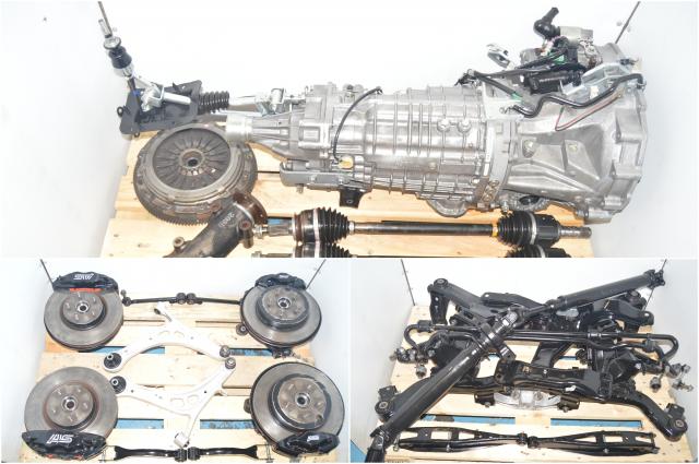 Used Subaru 2015-2018 STi JDM TY856UB9AA 6-Speed Complete Transmission Replacement (Manual) VA Type, with driveshaft, axles, rear R180 differential & brembo calipers for sale (5x114.3 Setup)