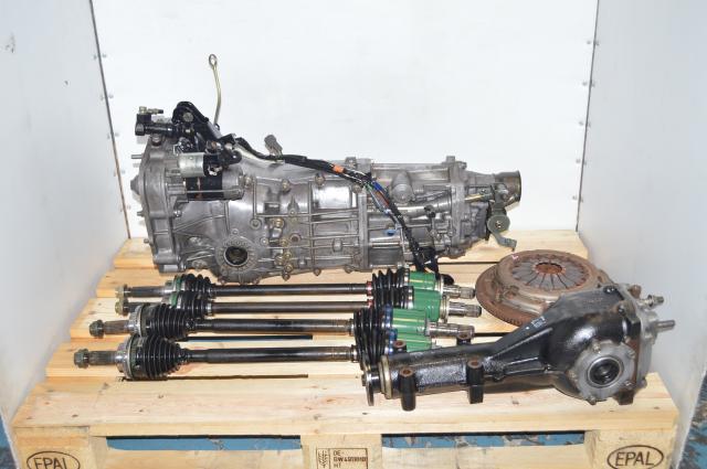 JDM 5-Speed Manual Subaru WRX 2006-2007 Push-Type GD Transmission Swap for sale with Axles, Rear LSD 4.444 Differential & Clutch Assembly for Sale