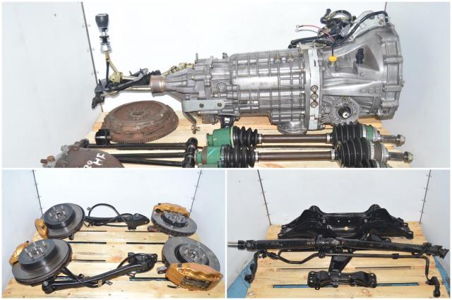 JDM Version 7 STi 2002-2007 Non-DCCD 6-Speed Transmission with 5x100 Hubs, Brembo Calipers, Axles, Driveshaft and Rear Diff