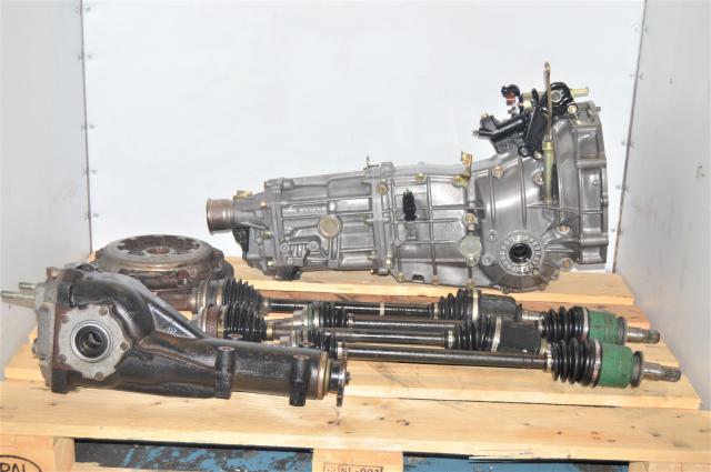 Pull-Type JDM 5 Speed Manual Transmission Swap for WRX 2002-2005 GD with Axles, Rear 4.11 Diff & Clutch Assembly