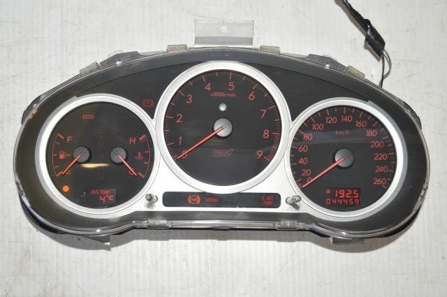 Subaru WRX STI Version 9 Instrument Cluster 260km/h with Opening Sweep & Shift Light For Sale For 2002-2007