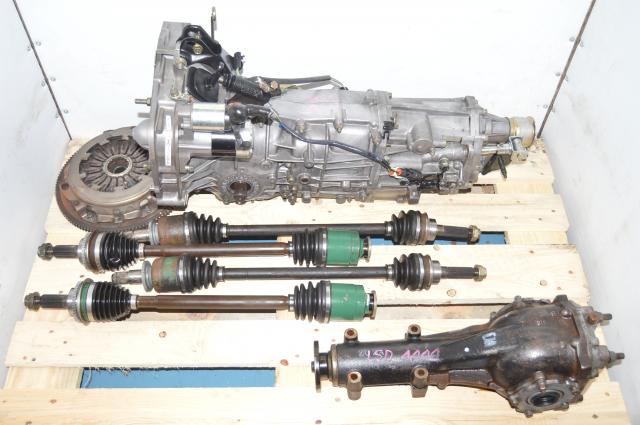 JDM 5MT Manual Pull-Type 5 Speed WRX 2002-2005 Transmission, Rear 4.444 LSD, Clutch & Axles