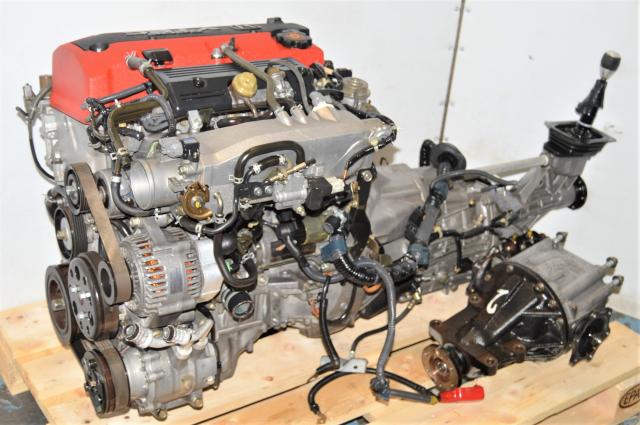 Used AP1 JDM S2000 Honda F20C DOHC VTEC 2.0L Motor Package with 6MT, ECU & Rear Diff for Sale