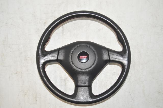Used Subaru JDM Version 9 STi 2002-2007 Steering Wheel Assembly for Sale
