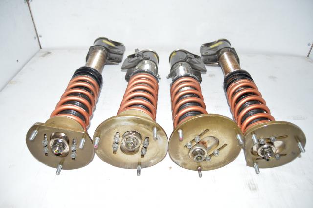 Used JDM STi 5x114 Aftermaket Coilovers 2005-2007 with SWIFT 100 Springs for Sale