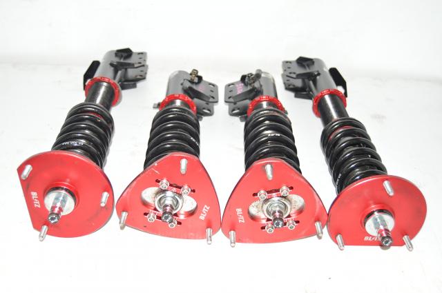 Used JDM 5x100 BLITZ Damper ZZ-R Adjustable Red Coilover Assembly for Sale