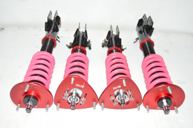 Used JDM WRX 2002-2007 5x100 BLITZ Damper ZZ R Coilovers with Aftermarket 326POWER UK Springs for Sale