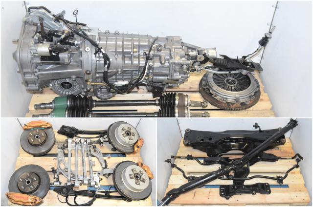 JDM Subaru STi Used 6-Speed TY856WB8KA 2002-2007 5x114.3 Transmission Swap with Brembos, Axles, Driveshaft & R180 3.54 Differential