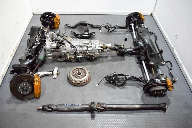 Used Subaru WRX STi 6-Speed TY856WB8KA Manual Transmission Swap with 5x114 Hubs, Brembos, Axles, R10 Differential, Clutch & Subframes
