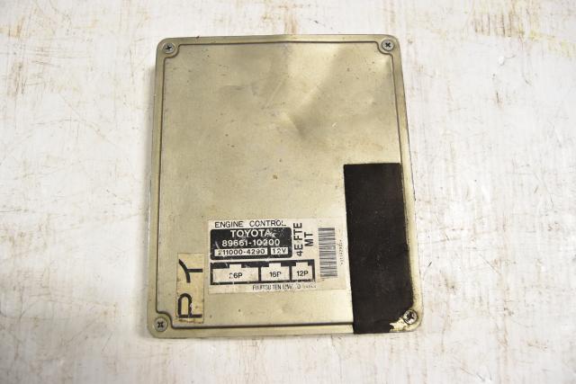 Used JDM Toyota Starlet 4E-FTE MT 89661-10200 Engine Control Unit for Sale