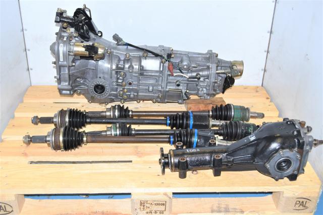 JDM 2006-2014 Used Subaru LGT / WRX Push Type Transmission with LSD Rear 4.444 Differential & GD Axles