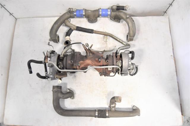 Used Toyota 1JZ CT12A Turbocharger, Manifold and Inlet Tubes for Sale