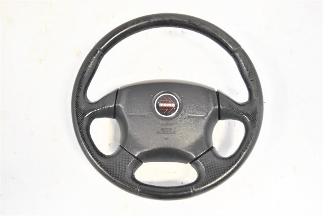 Used JDM Subaru Forester SG5 Momo Steering Wheel Assembly for Sale