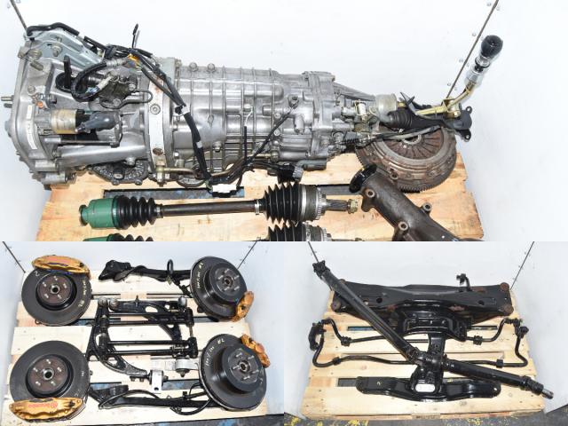 Used Subaru 6-Speed TY856WB1CA Version 7 Transmission Swap with Brembos, 5x100 Hubs, Axles, Driveshaft & R180 3.9 Rear Diff.