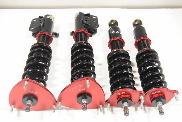Used Subaru JDM Legacy GT BP5 Adjustable Blitz Damper ZZ Red Coilovers for Sale