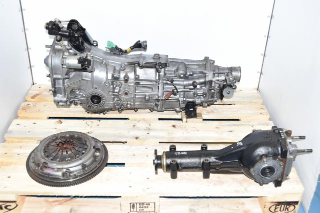 Used JDM Subaru Push-Type Replacement 4.11 Gear Ratio Manual Transmission with Matching Rear Differential