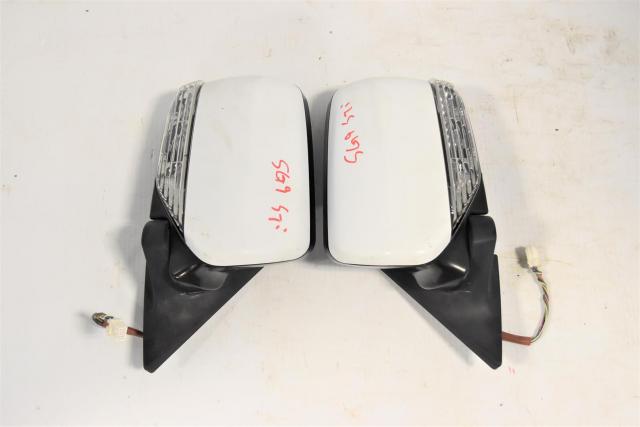 Subaru Forester JDM Used Power Folding Side Mirrors 2004-2008 FXT White