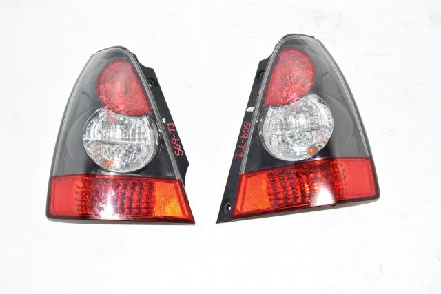 Used JDM Subaru Forester STi SG9 Black Housing Rear Tail Light Assembly for Sale