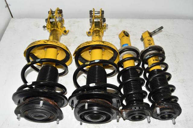 JDM Subaru Legacy GT 2004-2009 Replacement Front & Rear Yellow Bilstein Suspensions