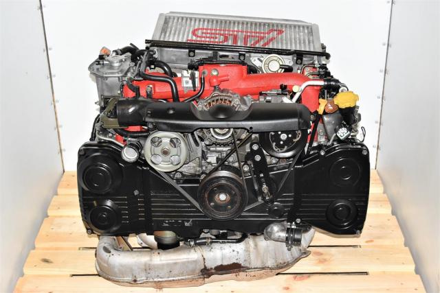 Used JDM Version 8 EJ207 2002-2007 STi DBC AVCS DOHC 2.0L Replacement Engine Swap for Sale with Intercooler